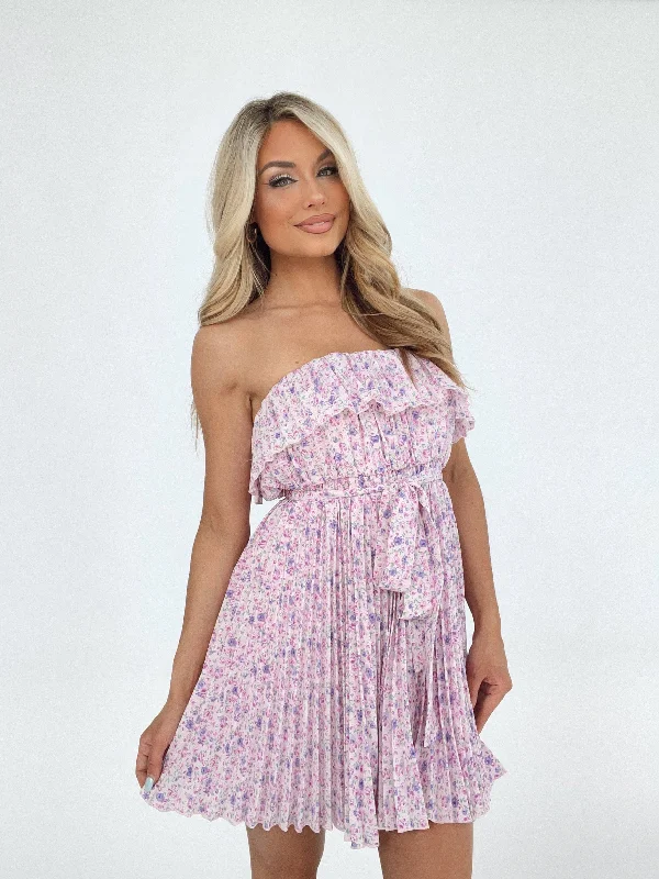 Pleated Petals Dress