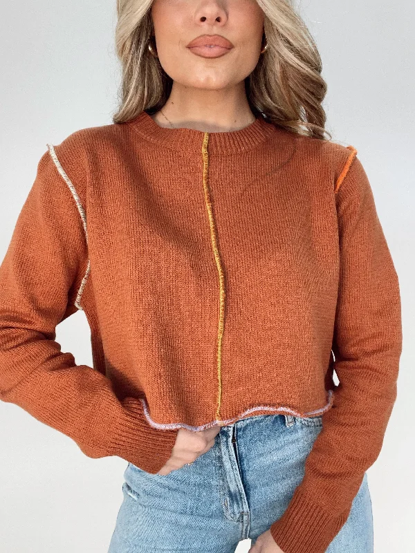 Rust Add Some Color Sweater