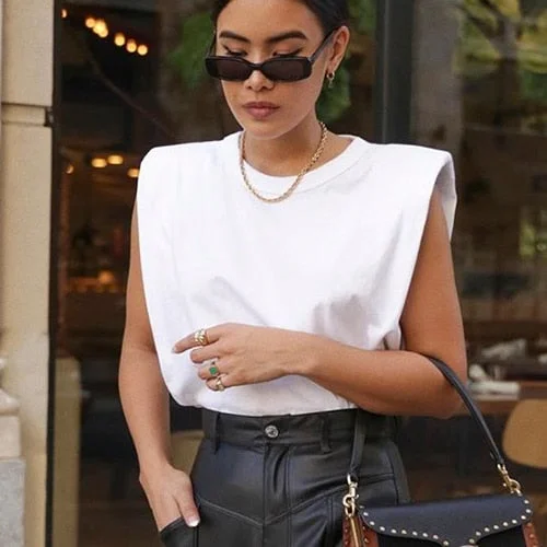 Summer Sleeveless White Loose Top Women O Neck Camis Casual Basic Sport Vest Tops Female Streetwear Fashion Tank Tops 2020