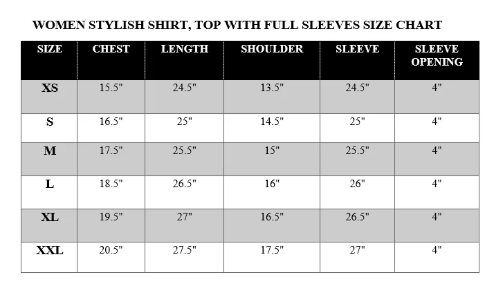 WOMEN STYLISH SHIRT, TOP WITH FULL SLEEVES-GREY