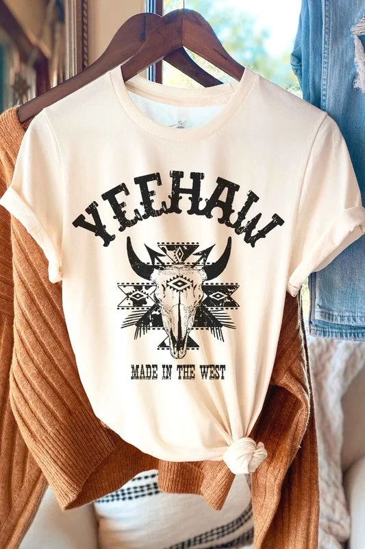 YEEHAW AZTEC LONGHORN GRAPHIC TEE